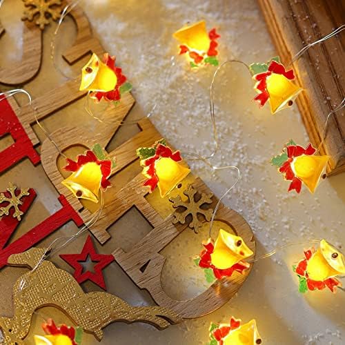 Harang Réz Drót String Lámpa LED-es elemes Mese Lámpa Karácsonyi Téma Dekoráció Alkalmas Beltéri Esküvő, Születésnapi Party karácsonyfa