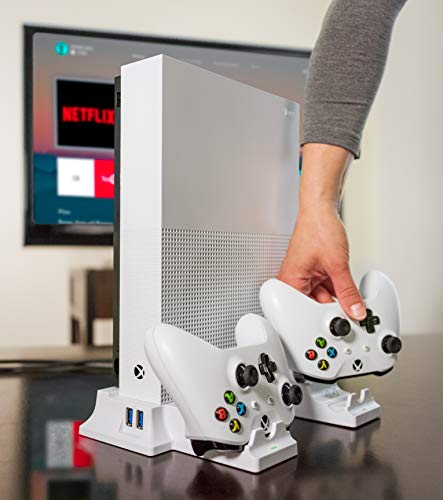YoK, Hűvös Felelős Függőleges Hűtés Állni Xbox Egy Beépített hűtőventilátor Dual Controller Töltő Állomás - Kompatibilis az Xbox S