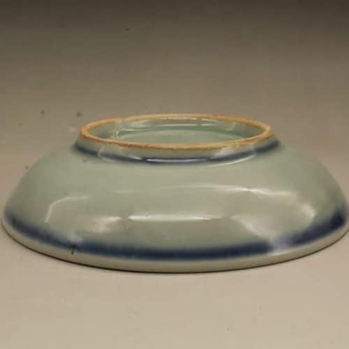 13cm Qing Guangxu Minyao Kék-Fehér Szarvas Lemez Antik Porcelán Díszek Retro Kollekció