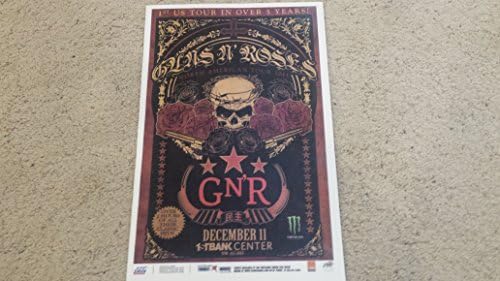 DUFF McKAGAN/Guns N' Roses aláírt 2017 Denver 11x17 poszter w/bizonyíték