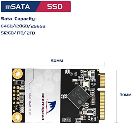 mSATA SSD-1 tb-os SHARKSPEED Plusz Belső Mini SATA SSD Meghajtó 3D-s NAND szilárdtestalapú Meghajtó Mini PC, Notebook PC Tabletta(1