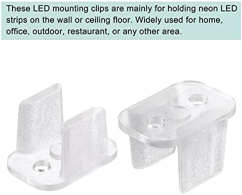 MECCANIXITY LED Neon rögzítőkapcsokat, Rögzítő Bilincsek tartó 6mm Neon LED Szalag Csomag 100
