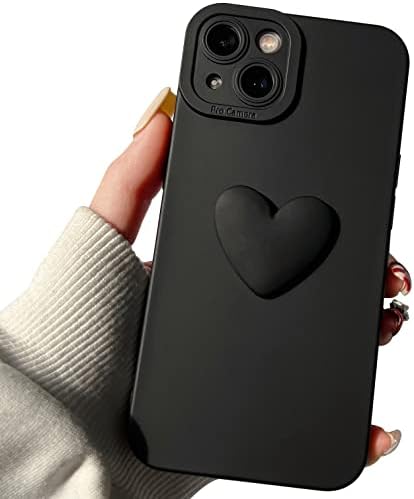 Én-MGAE-AZ-AR-Aranyos 3D Szerelmes Szív Telefon tok iPhone 13 6.1 colos Anti-Őszi Lencse Kamera Fedél Védelem Vékony Por védőburkolat