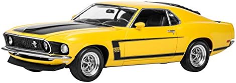 Revell 85-4313 '69-Es Mustang Boss 302 Autóskészlet 1:25 Arányban 109-Darab Képzettségi Szint 4 Műanyag Modell-Készlet , Sárga