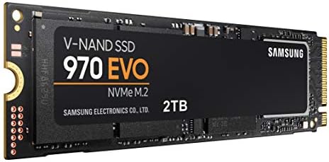 SAMSUNG 970 EVO 2 tb-os SSD M. 2 NVMe Felület Belső szilárdtestalapú Meghajtó + 2mo Adobe CC Fotózás V-NAND Technológia (MZ-V7E2T0BW)