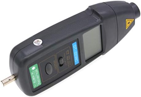 Hemobllo DT2236C Digitális Fordulatszámmérő 2 az 1-ben Nem, LCD Kijelző, lépjen Kapcsolatba Photo RPM Tach Méter Forgási Sebesség