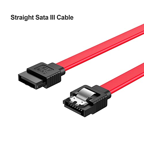 URELEGAN SATA-III Kábel 2-Pack, SATA III 6Gbps 7pin Női Egyenesen adatkábel 18 Inch Kompatibilis a SATA HDD, SSD, CD meghajtó, CD Író (0,5
