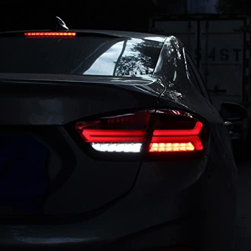 a Chevrolet Cruze 2017 2018, Autó Stílus hátsó Lámpák hátsó Lámpa Hátsó Lámpa, DRL + Dinamikus indexet + Reverse + Fék LED Világítás