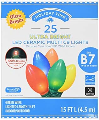 Nyaralás Ideje, 25 Ultra Fényes LED-es Kerámia Multi C9 Fények