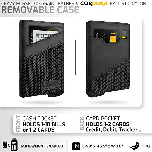 Fidelo Minimalista Tárca a Férfiak - Slim Hitelkártya Birtokos Kompatibilis minden Esetben RFID Blokkolja a Mobiltárca Készült