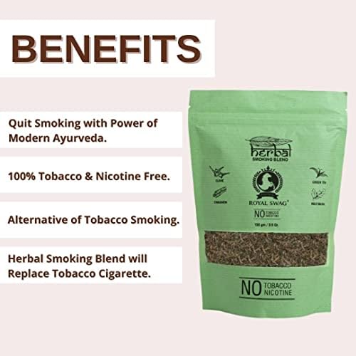 KIRÁLYI SZAJRÉ Dohány & Nikotin Ingyenes Dohányzás Keverék - ban Természetes Növényi Dohányzás Kevert 1 Csomag (3.5