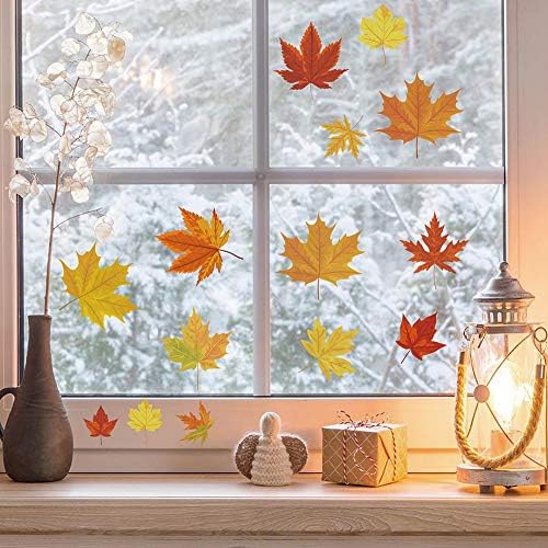 Runtoo Decalplanet Maple Leaf Fali Matricák Hálaadás Őszi Levelek Alá Wall Art Matricák Nappali Hálószoba Gyerekszoba Gyerek Fali Dekoráció
