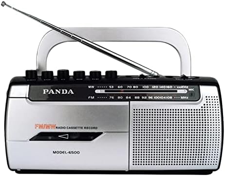 Fából készült Vintage Retro Rádió, Kazetta Lejátszó, Felvevő I AM/FM/SW Rádió Analóg Hangolás,3.5 Mm-es Fejhallgató,Beépített Mikrofonnal
