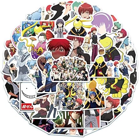 50Pcs Anime Merénylet Osztályteremben Matricák a Gyerekek, Tinik, Felnőttek, Vinil Vízálló Matricák Üveg Vizet, Hydroflask, Gitár,