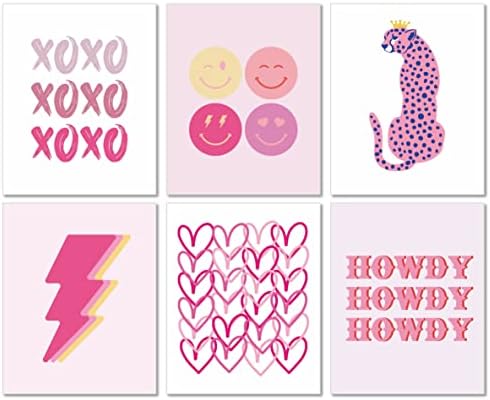 MINI ZOZI Preppy Room Decor Rózsaszín Plakátok 8X10 keret nélküli Esztétikai Trendi Dolog, a Lányok, Kollégiumi Szoba Fali Dekoráció Rosszfiú