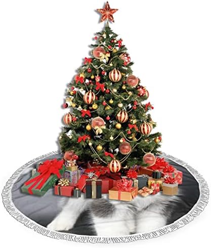 Aranyos Kutya karácsonyfa Szoknya, karácsonyfa Szoknya Szőnyeg Tassel a Nyaralás, Esküvő Dekoráció 48