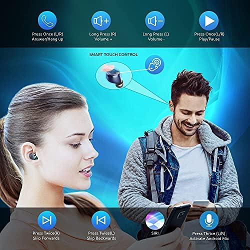 V TECH Plus Vezeték nélküli V5.1 PRO Fülhallgató Kompatibilis a Samsung Galaxy M53 5G IPX3 Bluetooth-Kapcsolatot Vízálló/Sweatproof/zajcsökkentő