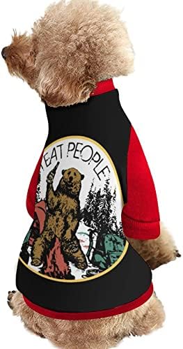 FunnyStar Utálom, hogy az Emberek Medve Nyomtatás Pet a Pulóver Polár Pulóver Kezeslábas a Kutyák, Macska Design