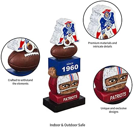 Csapat Sportok Amerikai New England Patriots Vintage NFL-Tiki Totem Szobor