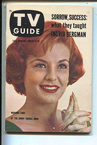 A TV Guide 3/18/1961-Danny Thomas Show-Marjorie Úr -Illinois-Nincs címke-újságos copy-VF