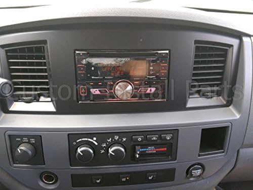 SLATE-SZÜRKE, Fekete-Ezüst Utángyártott Sztereó Rádió Dupla Din Dash Telepíteni Készlet Kompatibilis a Dodge Ram 2006 2007