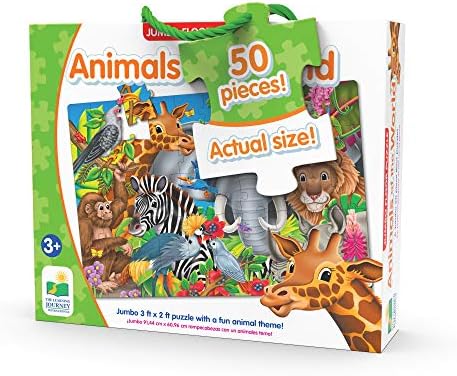 A Tanulás, Utazás: Jumbo Padló Puzzle - Állatok A Világ - játékok Gyerekeknek, a Gyerekek Padló Puzzle Gyerekeknek 4-8,