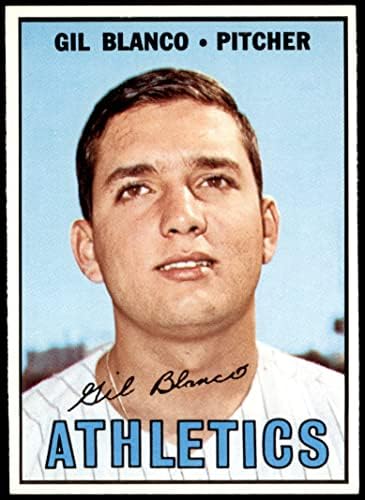 1967 Topps 303 Gil Blanco Kansas City Atlétika (Baseball Kártya) NM Atlétika