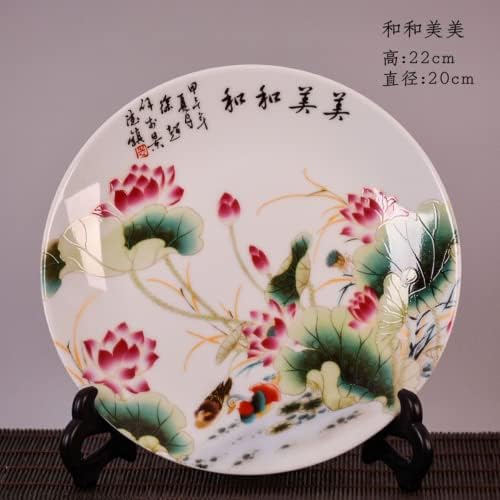 20cm Jingdezhen Kerámia Porcelán Díszítés Lemez Új Kínai Stílusú ház Nappali Dekoráció