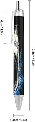 A gonosz Cápa Fogai Behúzható Roller Toll Golyóstoll Kék Tintával Sima Írás 0,5 mm Csomag 1/2/4 4 DB