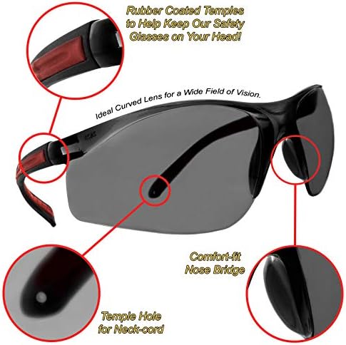 ClearArmor Színezett Biztonsági Szemüveg, védőszemüveg - Comfort Szemüveg Napszemüveg a SuperLite, valamint SuperClear Színezett