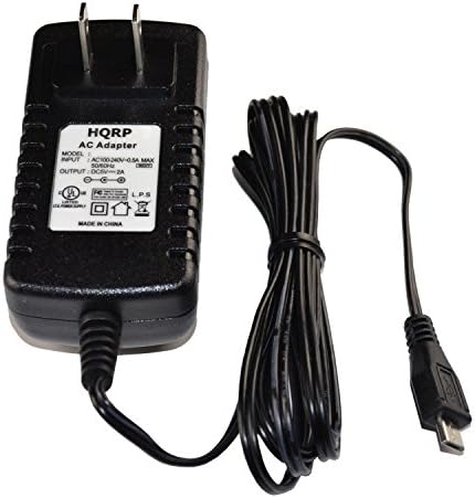 HQRP AC Adapter Kompatibilis Anker SoundCore Nano/Mini/Sport ; PowerCore+ Mini ; Astro E1 ; Anker LC90 / LC40 / LC130, Tápkábel [UL]