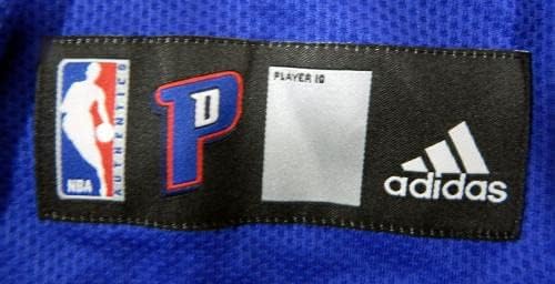 Detroit Pistons Játék Kiadott Kék Felvételi Ing 3XL DP44772 - NBA Játék Használt