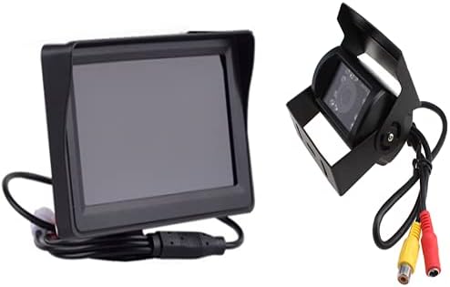 4.3 TFT LCD Monitor Autó Visszapillantó Készlet + 18 IR Parkolás, Tolatás, Biztonsági Kamera