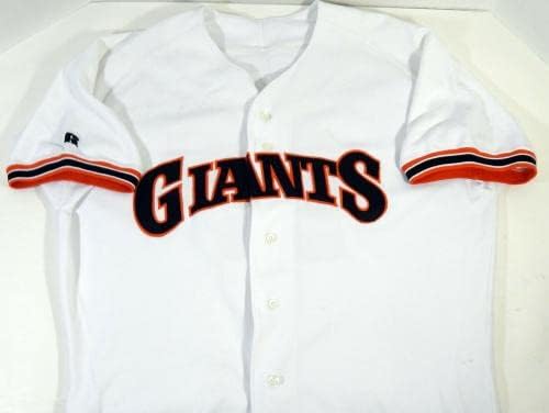 1993-ban a San Francisco Giants Luis Mercedes 17 Játék Kiadott Fehér Jersey DP17479 - Játék Használt MLB Mezek