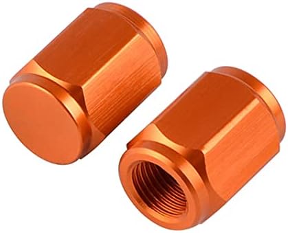 Ha szakadt Moto Narancssárga Kereket Caps - Prémium CNC Alumínium Szelep Szár Caps (2 Csomag) | Univerzális Szelep Szár Fedezze Kupakok