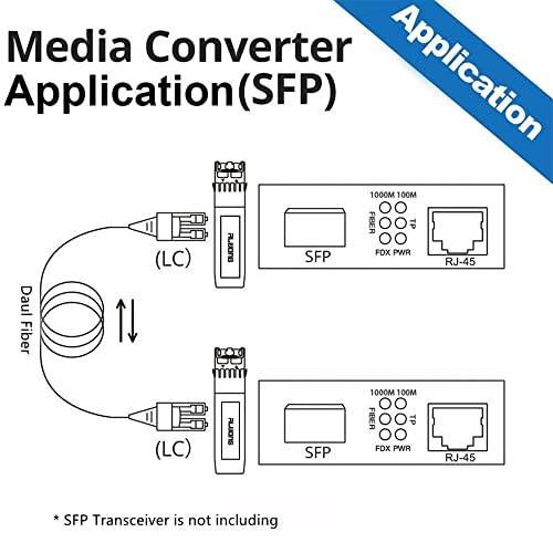 Gigabit Media Converter LC, Singlemode Rost, hogy Ethernet Átalakító, SFP Port, 10/100/1000Mbps, hogy 1000Base-LX, egy 1000Base-LX