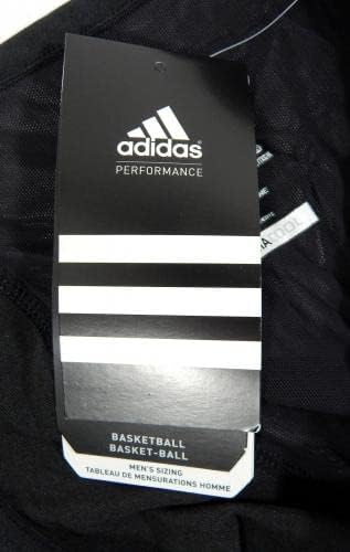 2013-14 NBA Adidas TechFit Csapat Kiadott Fekete Párnázott Tömörítés Póló XL 1 - NBA Játék Használt