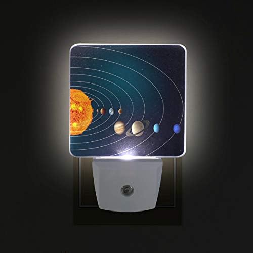 Fényesebb Föld Naprendszer LED Érzékelő, Éjszakai Fény Gyerekeknek&Felnőttek Hálószoba Alkonyat Hajnal Night Lights Lámpa Tökéletes Előszoba,Étkező