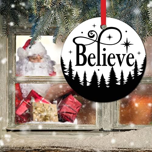 Hiszem, Karácsonyi Díszek a Gyerekek Karácsonyi Idézetek, Mondások karácsonyfa Díszek Boldog Új Évet Porcelán Kerámia Karácsonyi