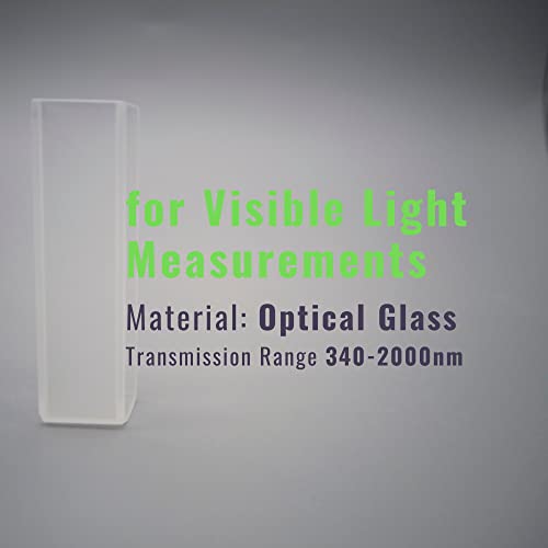 MILLSYN Labor Küvetták, Optikai Üveg, Standard 10mm Útvonal Hossza a Látható Fény Spektrofotométer Elemzés, 4 Sejtek PTFE Kiterjed