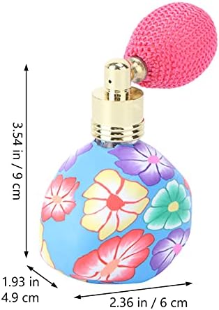 Lurrose Vintage Stílusú Parfümös Üveg Lágy Fazekas Újratölthető Spray Üveg Virág, Rövid Parfüm Utazási Kimenő