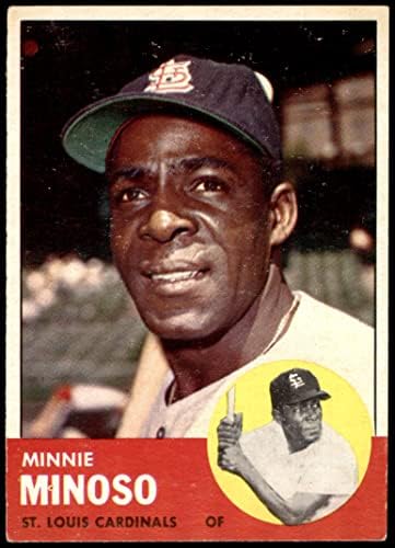 1963 Topps 190 Minnie Minoso St. Louis Cardinals (Baseball Kártya) EX+ Bíborosok