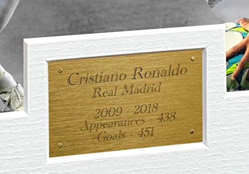 12x8 A4 Christiano Ronaldo a Real Madrid Ünnep Dedikált Fotó, Fénykép, Kép Keret, Foci, Foci Ajándék Poszter