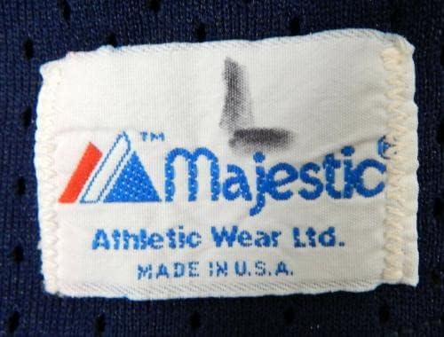 1990-ben a Kaliforniai Angyalok Dante Nap 19 Játékban Használt Kék Mez BP USA Patch-227 - a Játékban Használt MLB Mezek