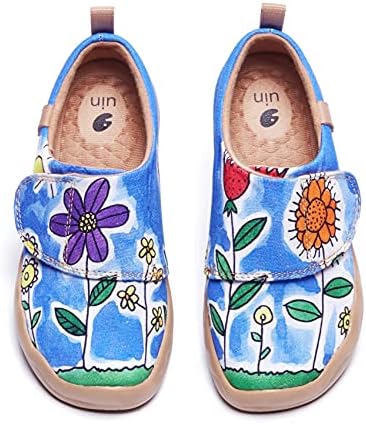 UIN Gyerek Alkalmi Slip-on Canvas Naplopók Fiúk Lányok Cipő Divat Cipők Vicces Festett Utazási Cipő