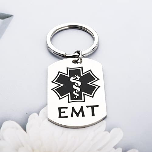 EMT Ajándék Mentős Ima Kulcstartó Mentős Ajándék Sürgősségi Orvosi Technikus Ajándék Keresztény Vallási Ékszerek