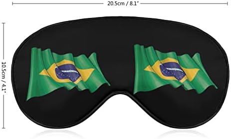 Brazil Zászló Aludni Maszk Könnyű Kendőt Maszk a Szem Maszk Fedél Állítható Pánt a Férfiak Nők