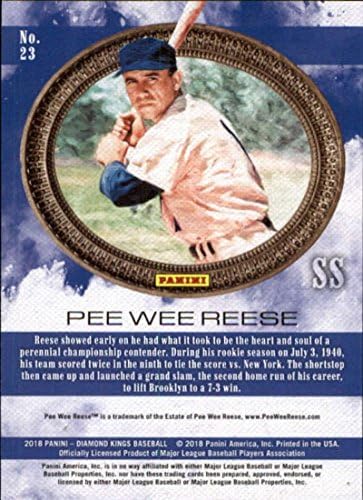 2018 Panini Gyémánt Királyok 23 Pee Wee Reese Brooklyn Dodgers Baseball Kártya