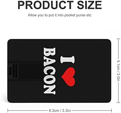 Szeretem a Szalonnát USB 2.0 Flash-Meghajtók Memory Stick Hitelkártya Forma