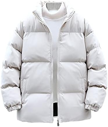 XKLVMH Kabátok Férfi Divat Férfi Meleg Bomber Dzseki Plus Size Hosszú Ujjú Outwear Kabát Laza Pamut Kabát Férfi